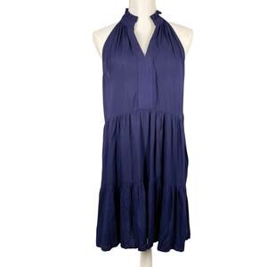 NWT, 1.State Beach, Medium, Navy Blue Dress, Relaxed Fit, Tiered, Lightweight
